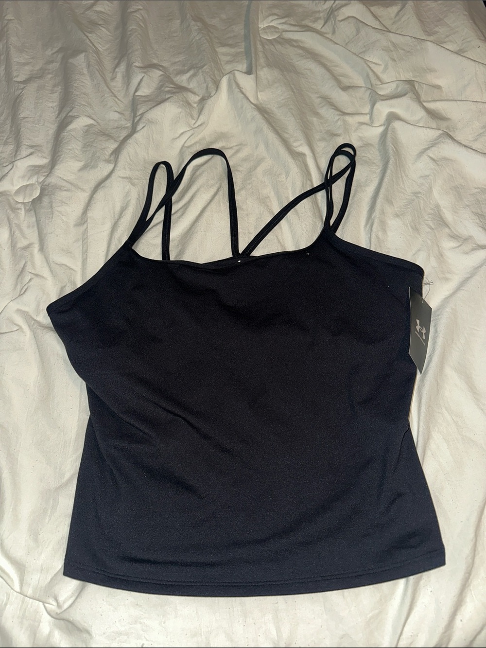 Under Armour Black Double-Strap Camisole Tank